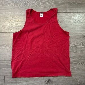 90s Vintage Fruit of the Loom Blank Tank Top Shirt